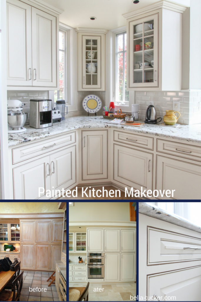 painted kitchen cabinets- bella tucker decorative finishes